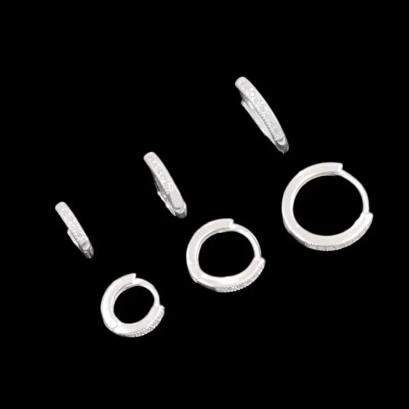 TRIO ARGOLAS 1/2 CRAVEJADAS MICROZIRCONIA P/M/G