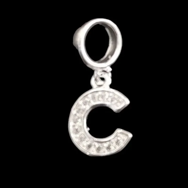BERLOQUE LETRA C COM MICROZIRCONIA