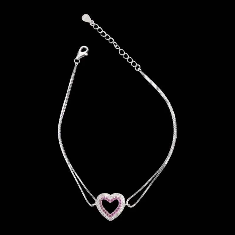 PULSEIRA CORAÇÃO CRAVEJADO COM VENEZIANA