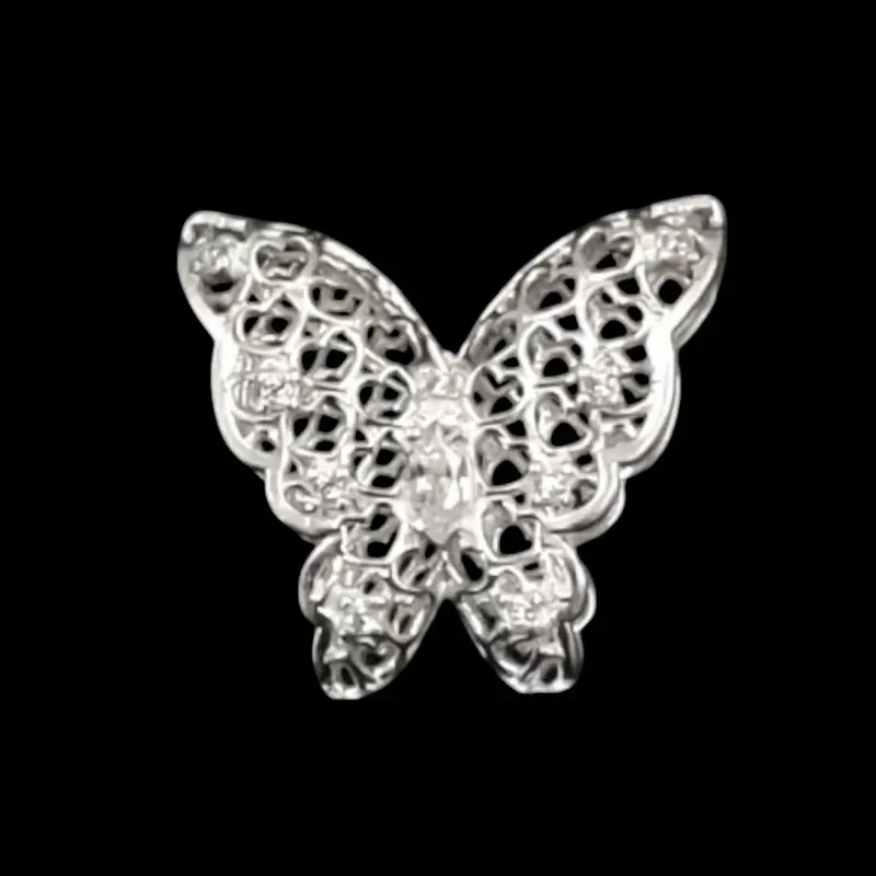 PINGENTE BORBOLETA ABERTA CRAVEJADA