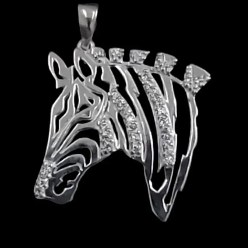 PINGENTE CABEÇA CAVALO CRAVEJADA