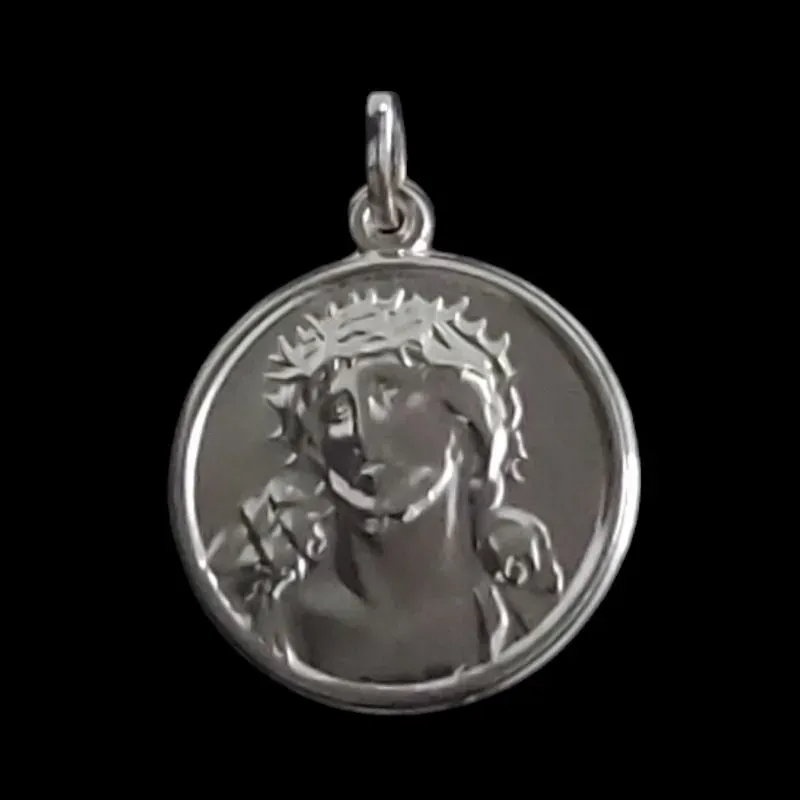 PINGENTE MEDALHA FACE DE CRISTO CIRCULO