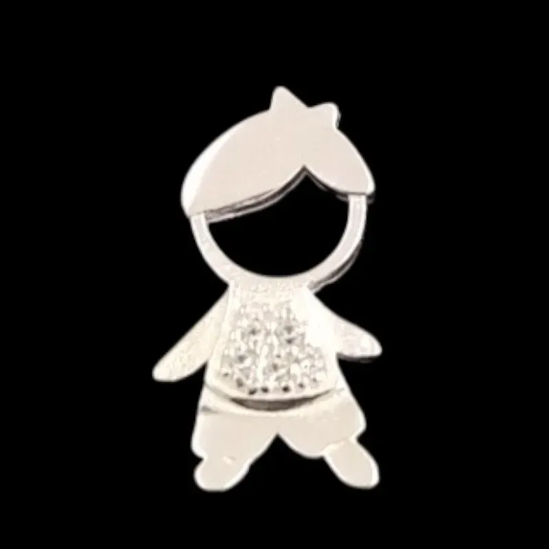 PINGENTE MENINO CRAVEJADA