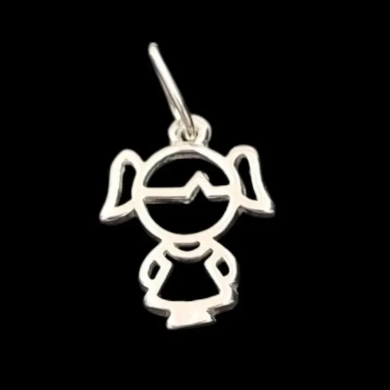 PINGENTE MENINA FUNDIÇÃO TAM. MINI