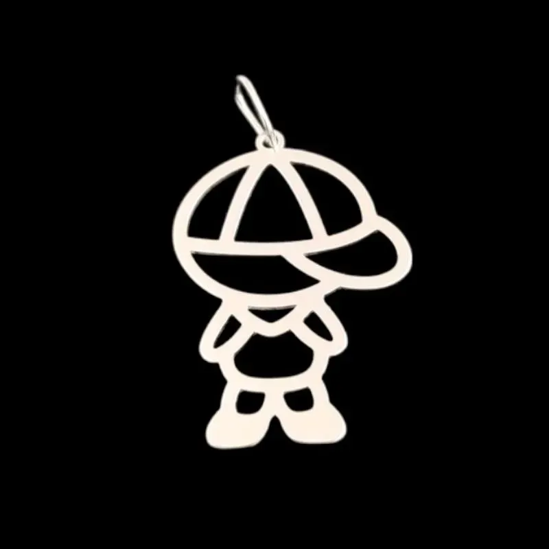 PINGENTE MENINO BONE VAZADO 1,5 CM