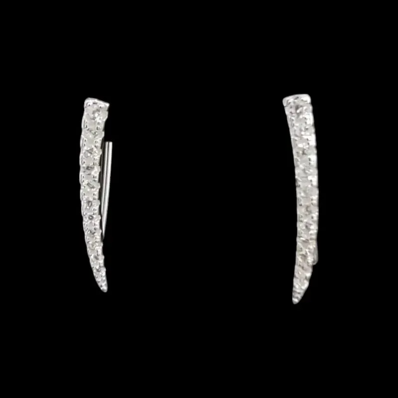 BRINCO EAR CUFF PRESSÃO CRAVEJADO