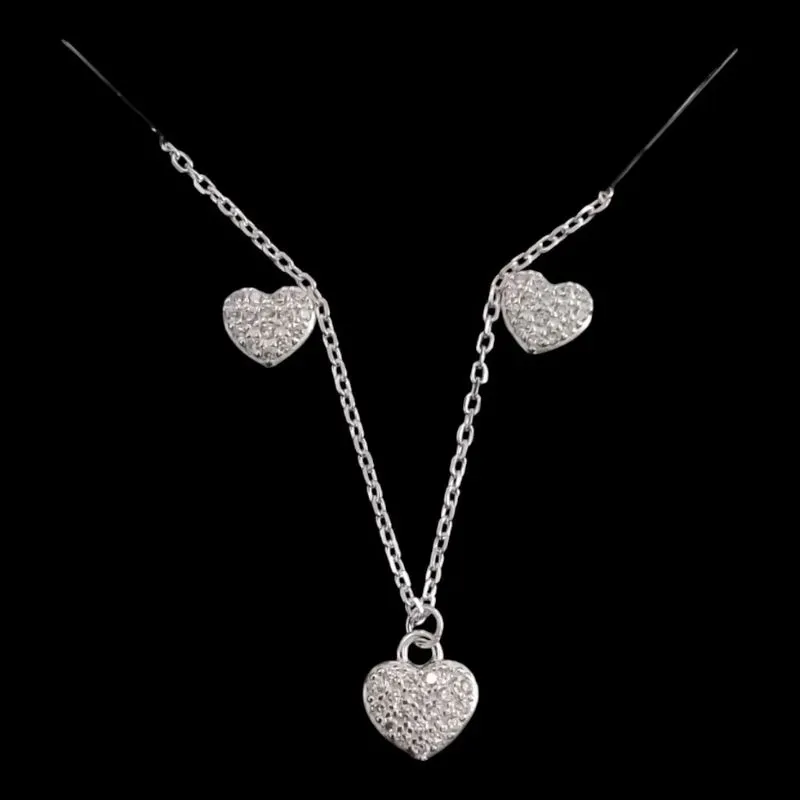 CONJUNTO CORAÇÃO CRAVEJADO MINI