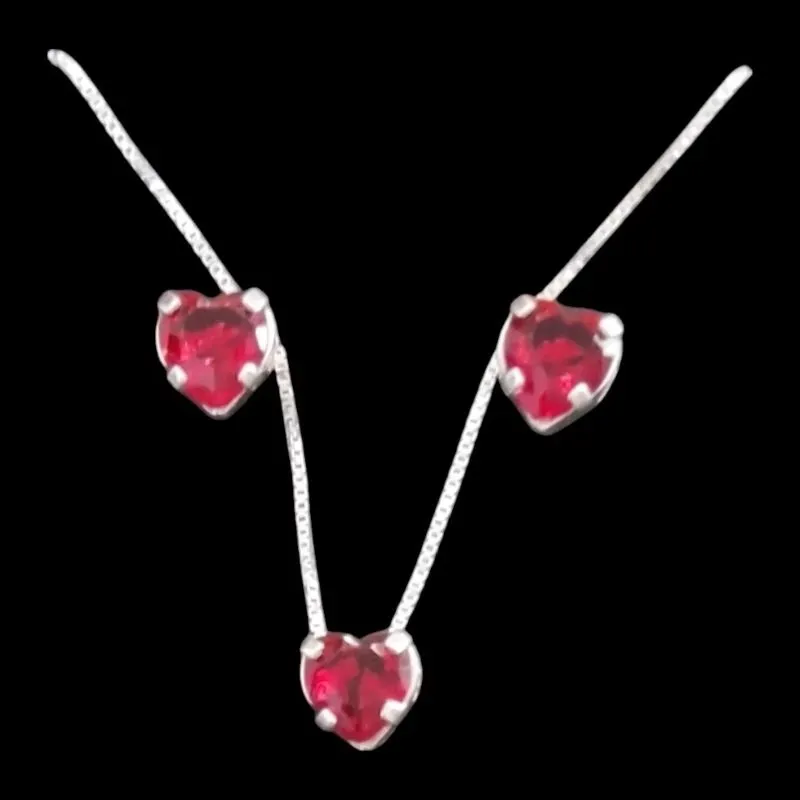 CONJUNTO GALERIA CORAÇÃO 6X6 TRADICIONAL VERMELHO