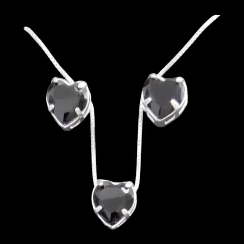 CONJUNTO GALERIA CORAÇÃO 8X8 TRADICIONAL PRETO