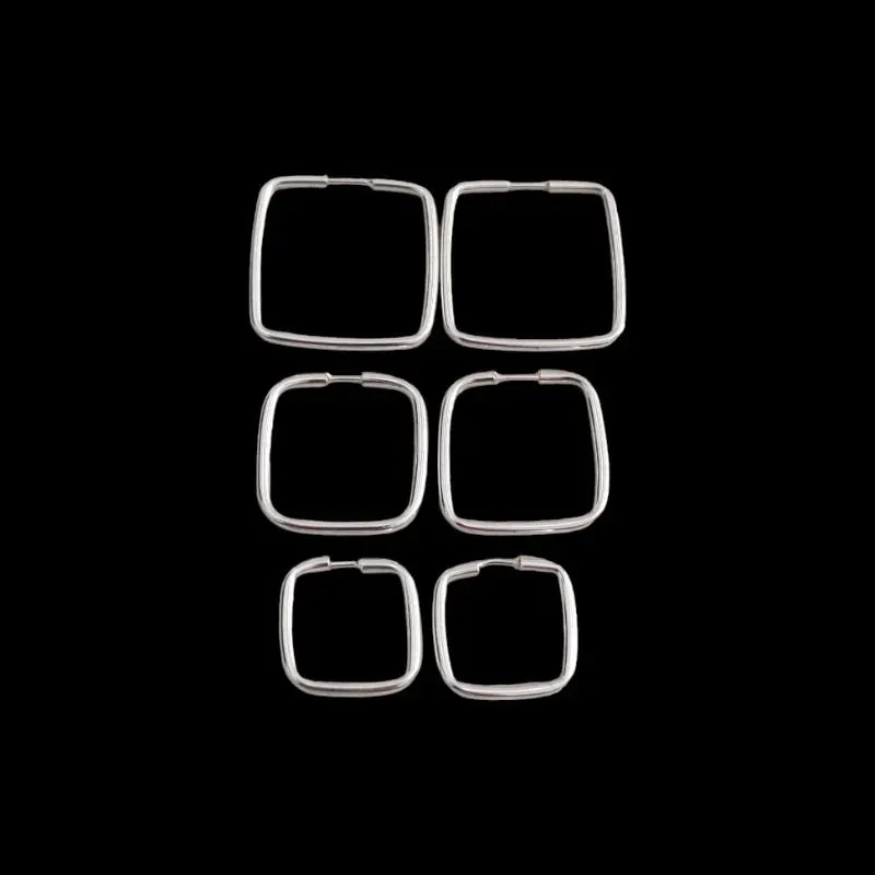 TRIO ARGOLAS QUADRADA FIO REDONDO P/M/G