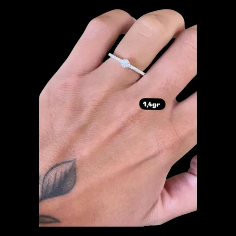 ANEL PEDRA CENTRAL REDONDA MICROZIRCONIA