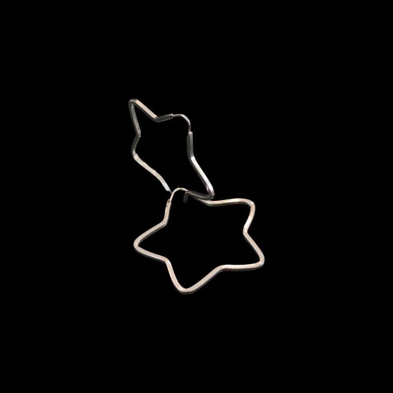 ARGOLA ESTRELA FIO QUADRADO 3,2X3,5