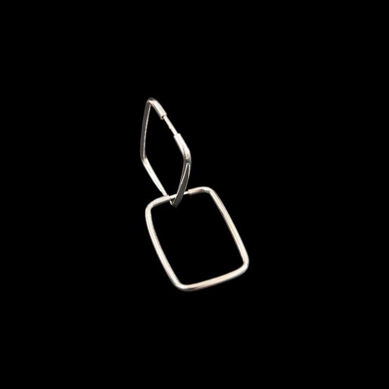 ARGOLA RETANGULAR FIO REDONDO 4X21 MM