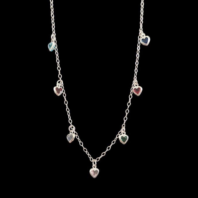 CHOKER CORAÇÃO 4X4 COLORIDO