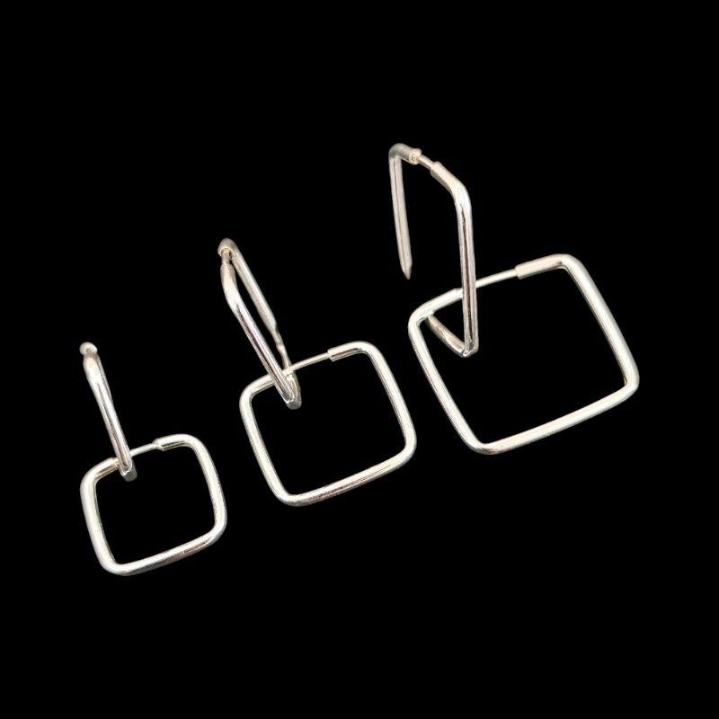 TRIO ARGOLAS QUADRADO FOI REDONDO 1,5 MM P/M/G