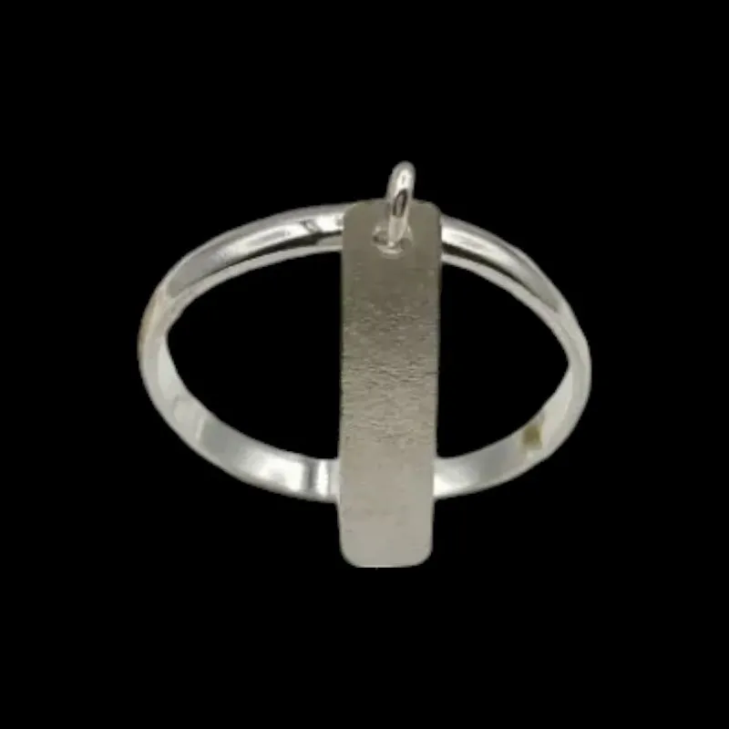 ANEL ALIANÇA LISA PLAQUINHA