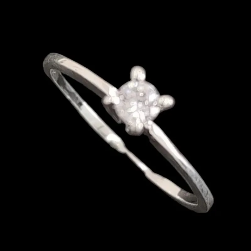 ANEL SOLITÁRIO 4 GARRAS 4,0 MM