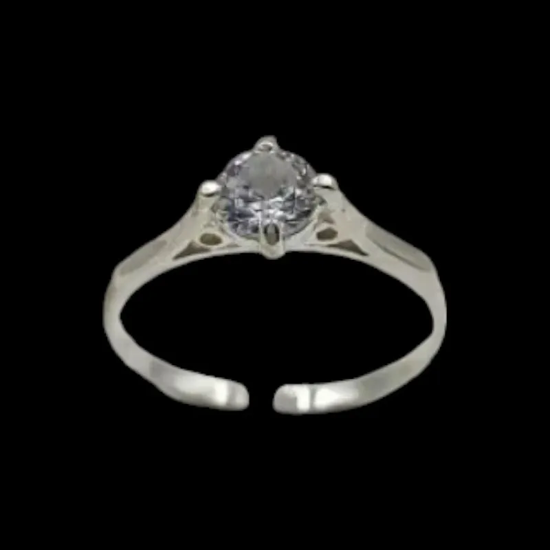 ANEL SOLITÁRIO 4 GARRAS 4,0 MM GARRA DESENHADA