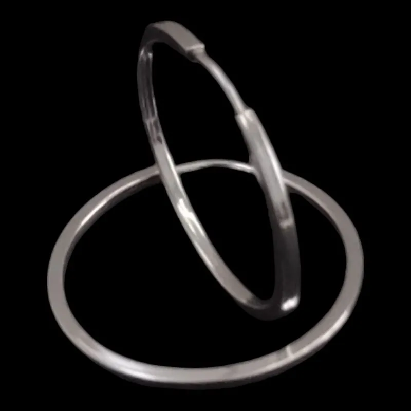 ARGOLA LISA FIO QUADRADO 2,5 CM 1,5 MM Nº3