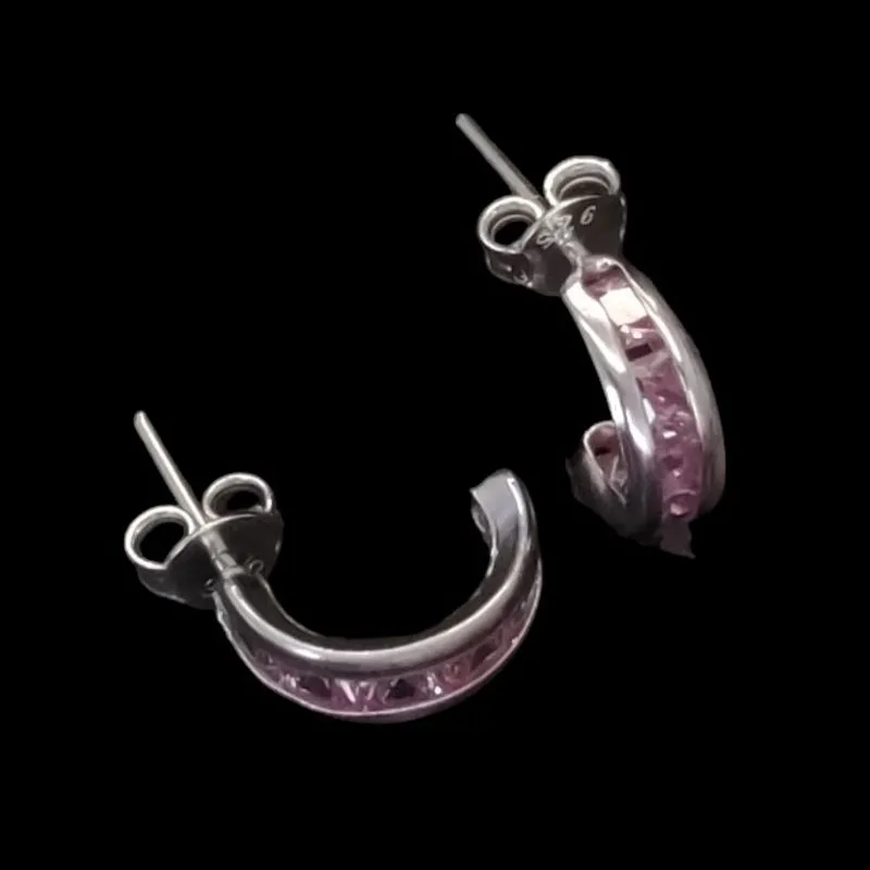 MEIA ARGOLA TARRAXA 5 PEDRAS ZIRCONIA (CORES)