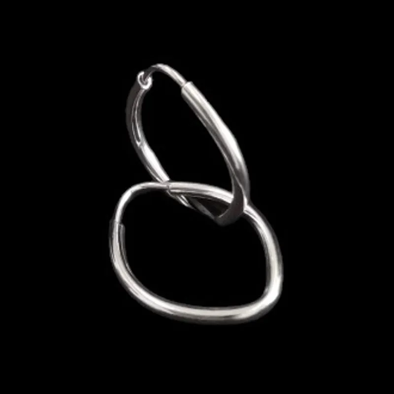 ARGOLA OVAL  CHINES FIO REDONDO 1,5MM N° 1