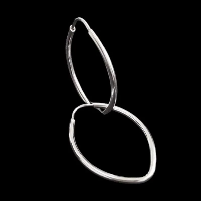 ARGOLA OVAL CHINES FIO REDONDO N° 3