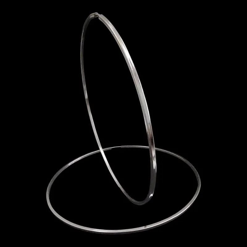 ARGOLA REDONDA LISA FIO QUADRADO BAMBOLE