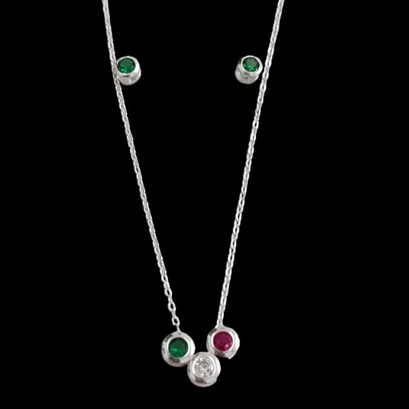 CONJUNTO REDONDO CRAVAÇÃO INGLESA 4MM TRES CORES