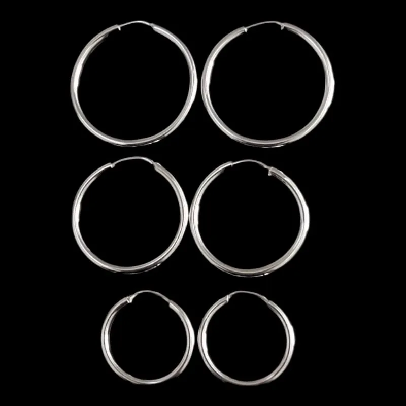 TRIO ARGOLAS REDONDO FIO REDONDO 1,5MM P/M/G