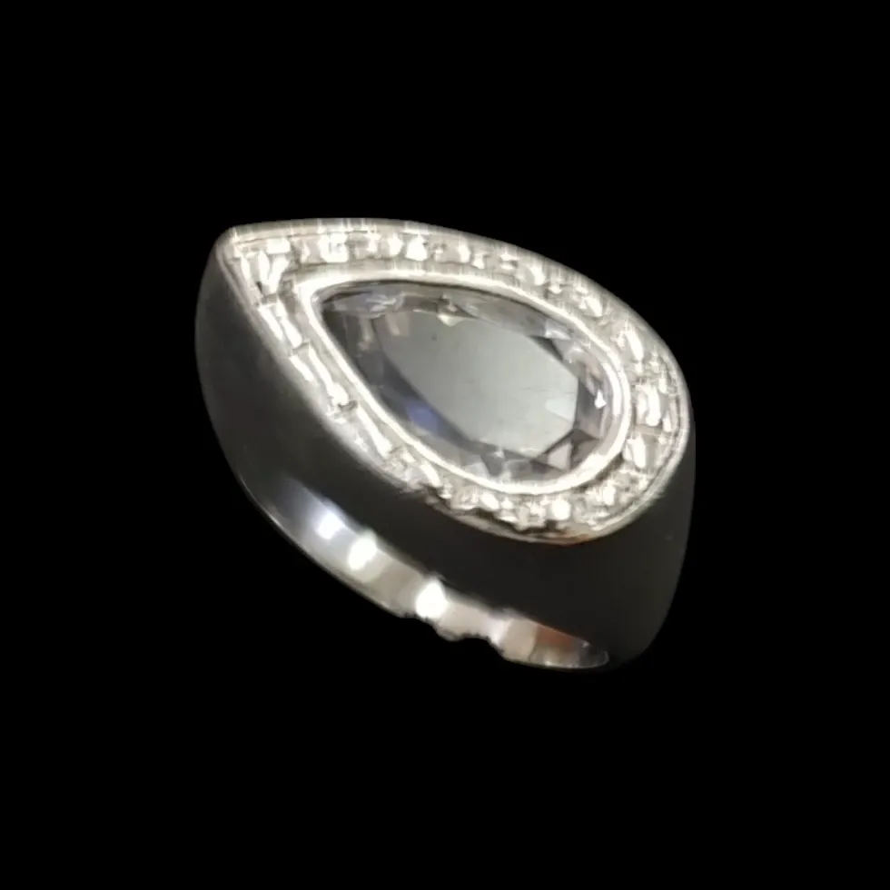 ANEL GOTA PEDRA ZIRCONIA CORES