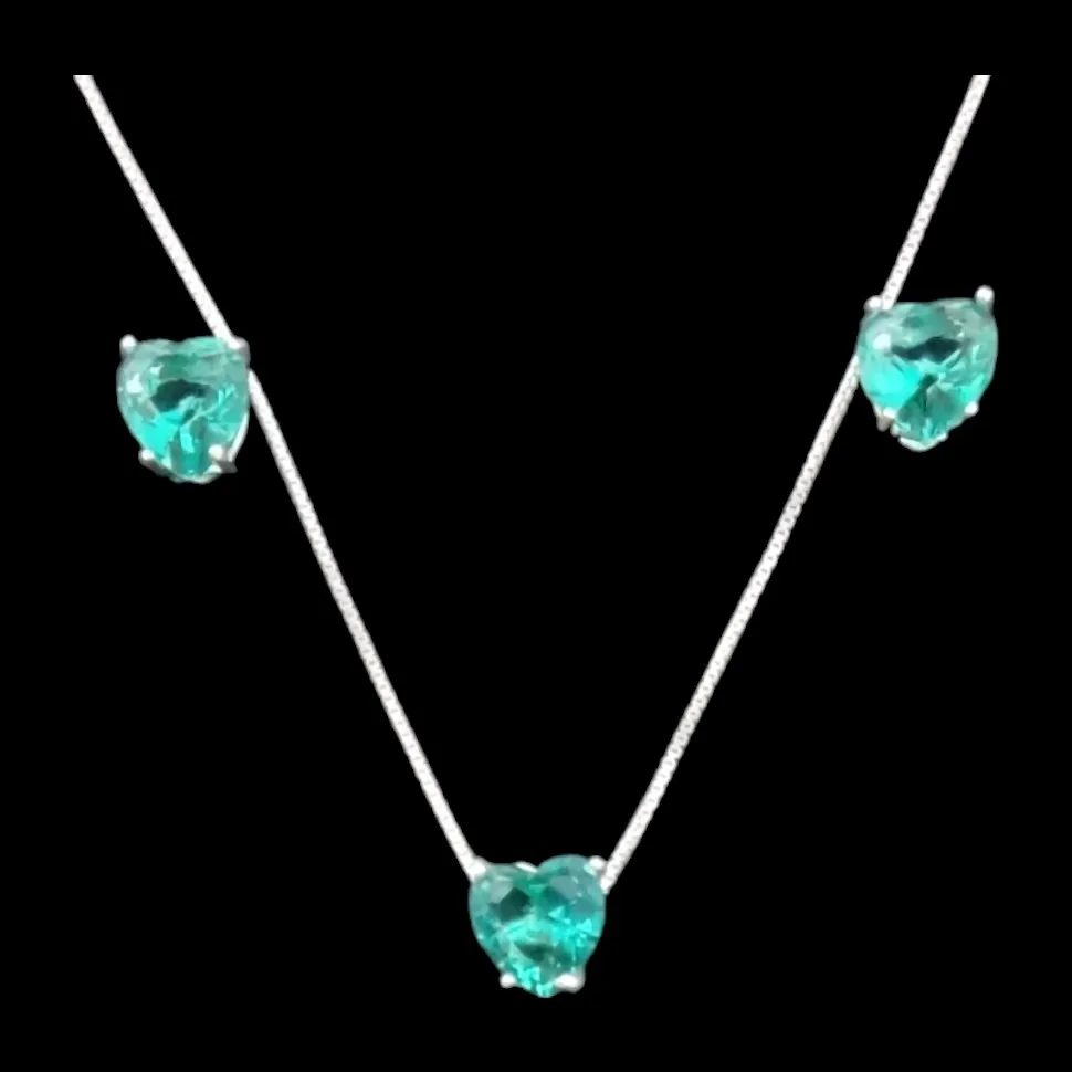 CONJUNTO GALERIA CORAÇÃO 8X8 TRADICIONAL AZUL CANETA