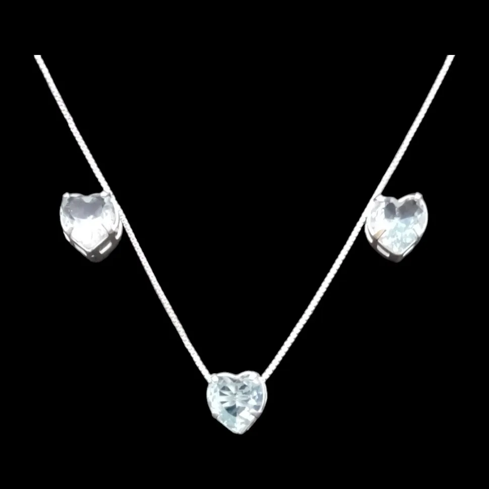 CONJUNTO GALERIA CORAÇÃO 8X8 TRADICIONAL AZUL CANETA