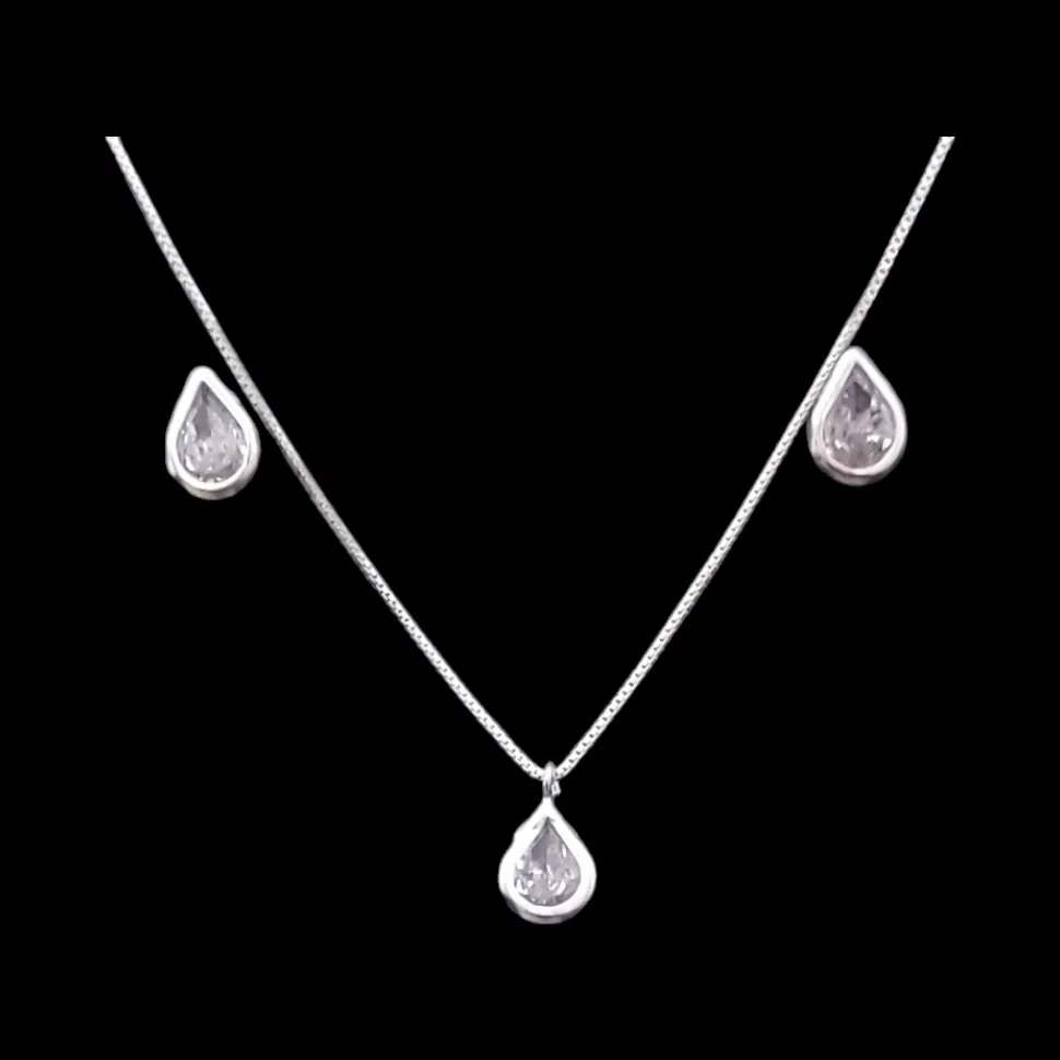 CONJUNTO GOTA 6X6  CRAVAÇÃO INGLESA TRADICIONAL BRANCO