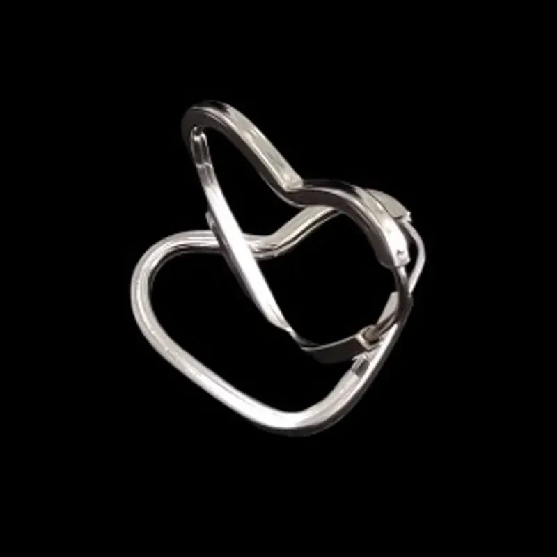 ARGOLA CORAÇAO FIO QUADRADO  2,0 CM 1,5 MM Nº1