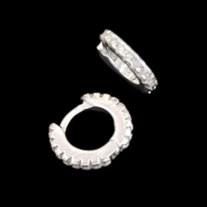 ARGOLA CRAVEJADA MICROZIRCONIA INTEIRA TAM. M