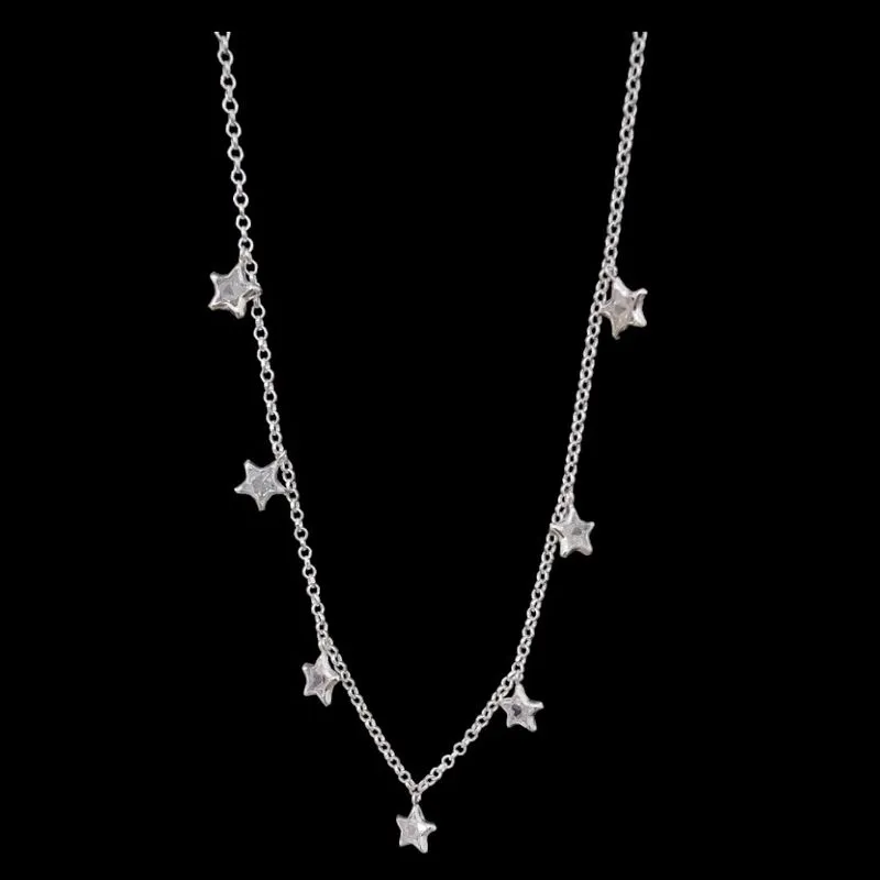 CHOKER ESTRELA TRADICIONAL 6 MM 7 PEDRAS