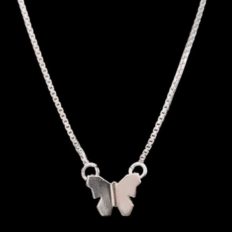 GARGANTILHA BORBOLETA ORIGAMI