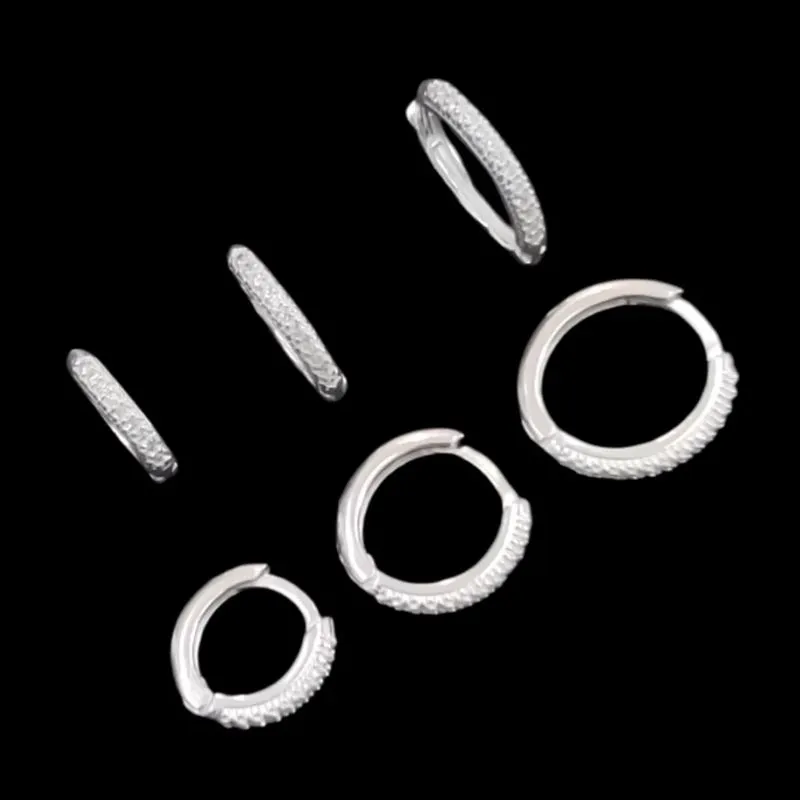 TRIO ARGOLAS CLICK FUNDIÇÃO CRAVEJADA MICROZIRCONIA P/M/G