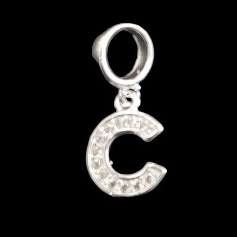 BERLOQUE LETRA C COM MICROZIRCONIA