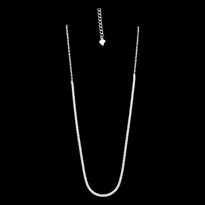 GARGANTILHA RIVIERA 1/2 CRAVEJADA PEDRA 2MM