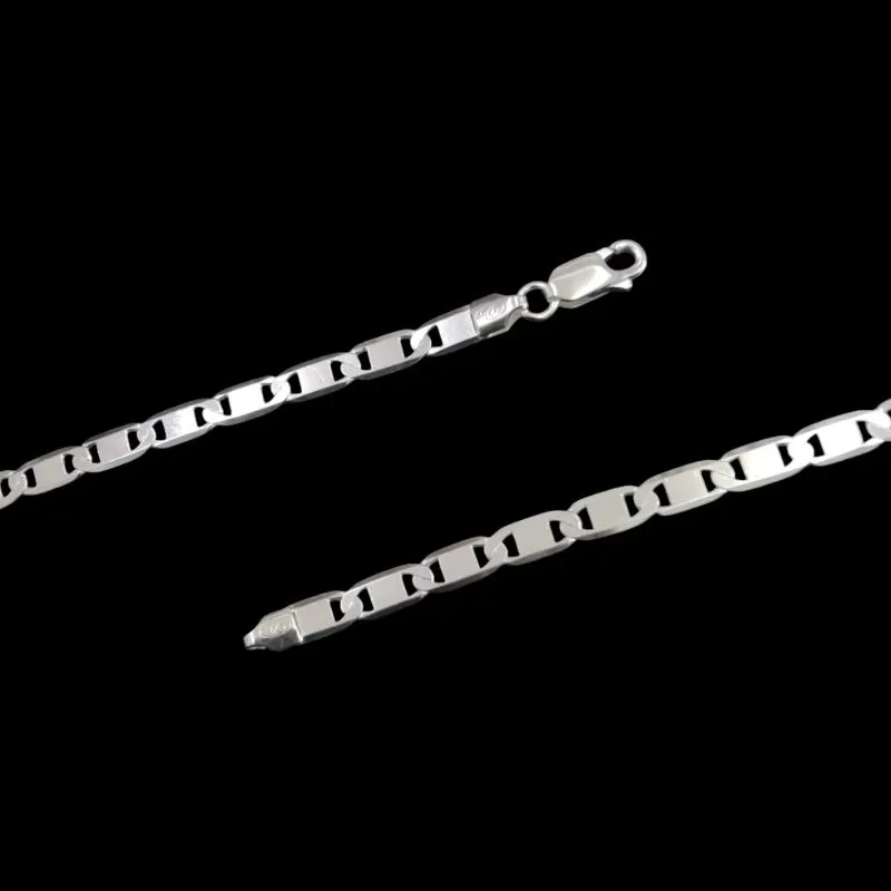 CORRENTE PIASTRINE 13,8 GR 60 CM - 4,5 MM (* Consulte Nossos Preços Pelo WhatsApp)