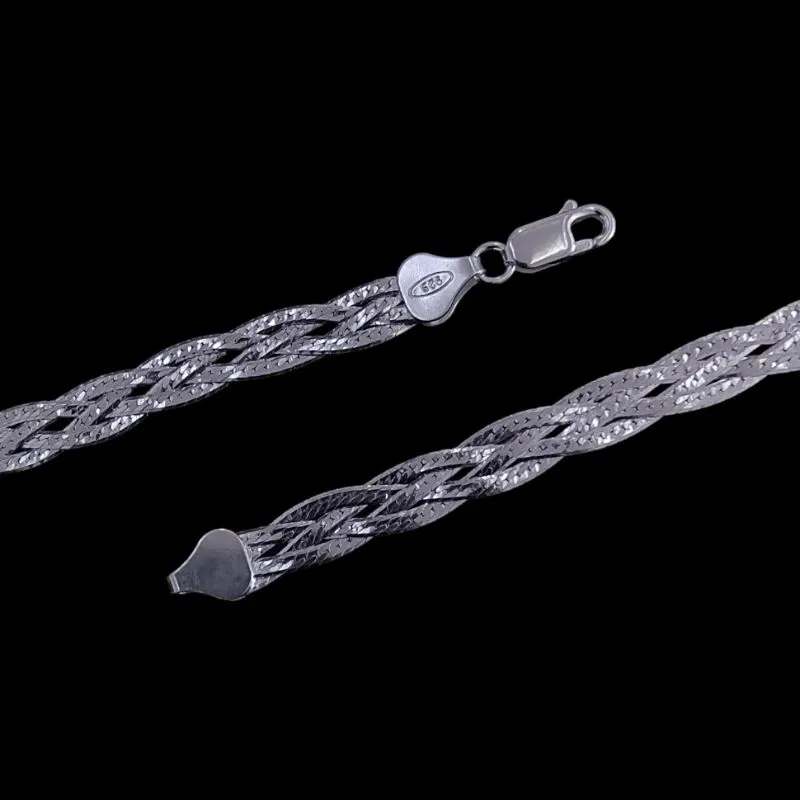 CORRENTE TRANÇA 4 FIOS 45 CM - 5,2 GR (*Consulte Nossos Preços Pelo WhatsApp)