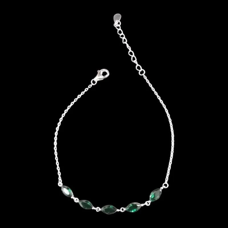 PULSEIRA CRAVEJADA 5 NAVETE MICROZIRCONIA