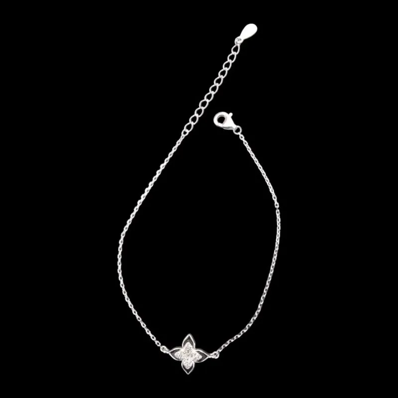 PULSEIRA FLOR CRAVEJADA MICROZIRCONIA E RESINA