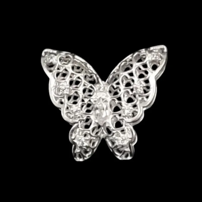 PINGENTE BORBOLETA ABERTA CRAVEJADA