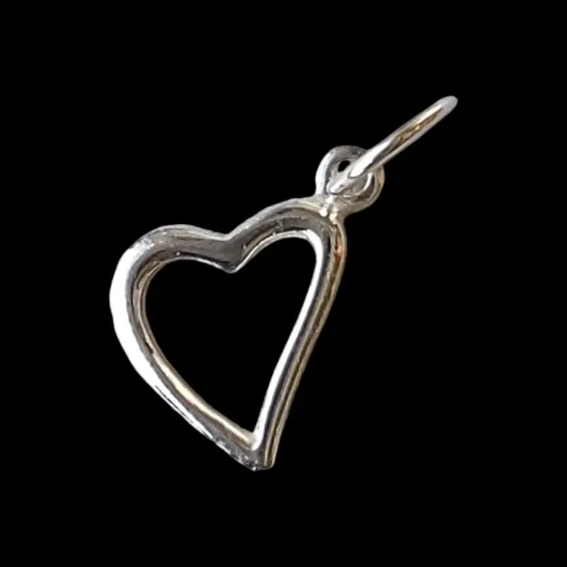 PINGENTE CORAÇÃO DIAGONAL