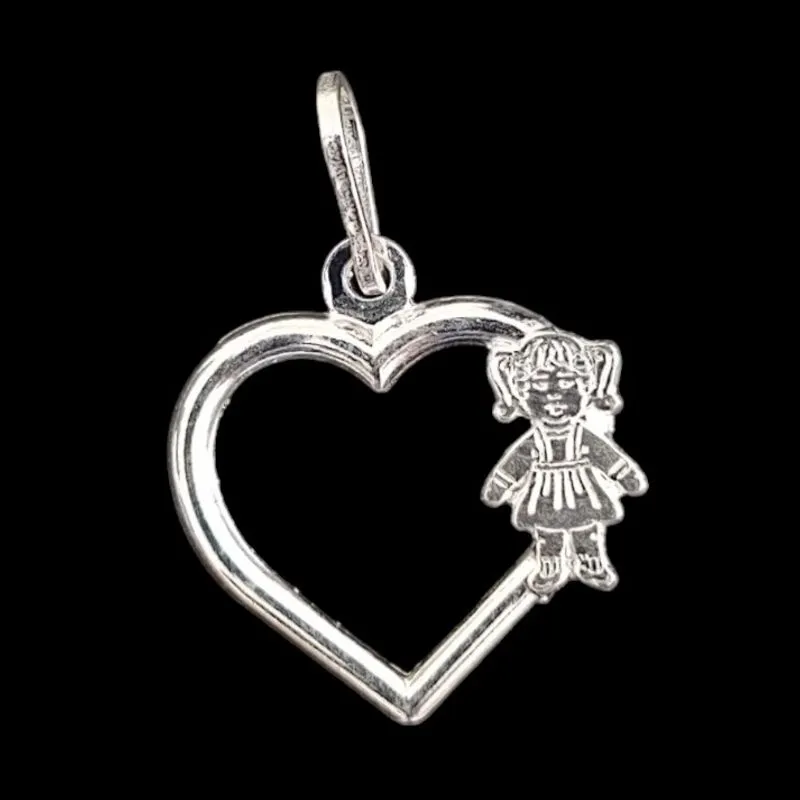 PINGENTE CORAÇÃO MENINA