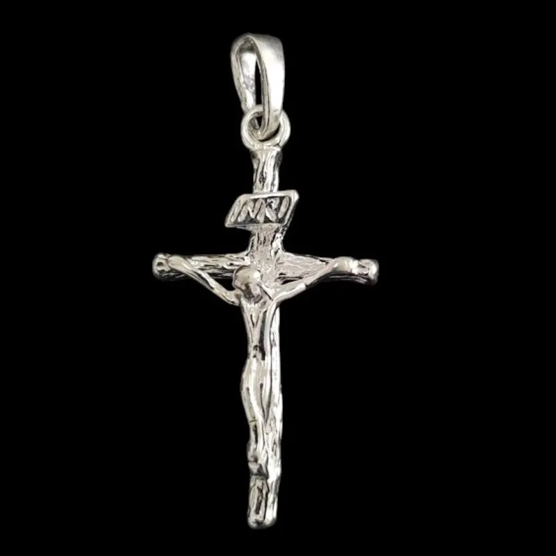 PINGENTE CRUCIFIXO COM INSCRIÇÃO