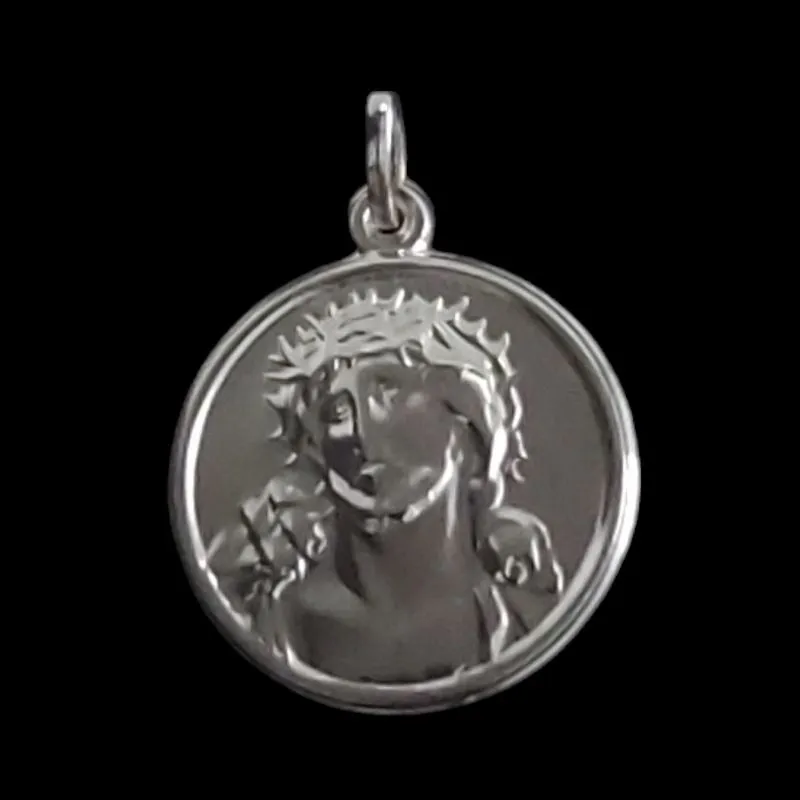 PINGENTE MEDALHA FACE DE CRISTO CIRCULO