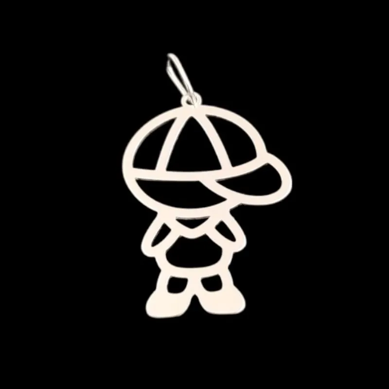 PINGENTE MENINO BONE VAZADO 1,5 CM